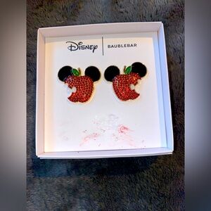 BNIB Disney x Baublebar Mickey Mouse Apple Earrings